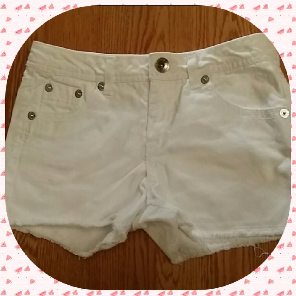 White Shorts girls/women's sz 3 by Justice